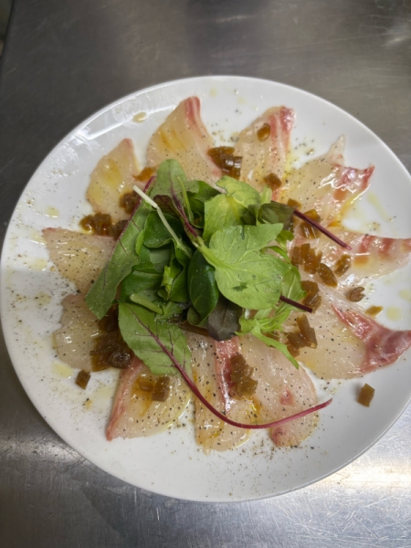 真鯛のカルパッチョ