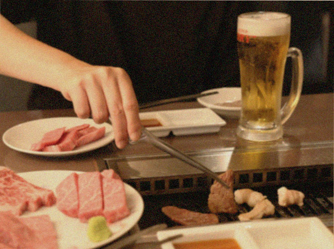 焼肉シーン